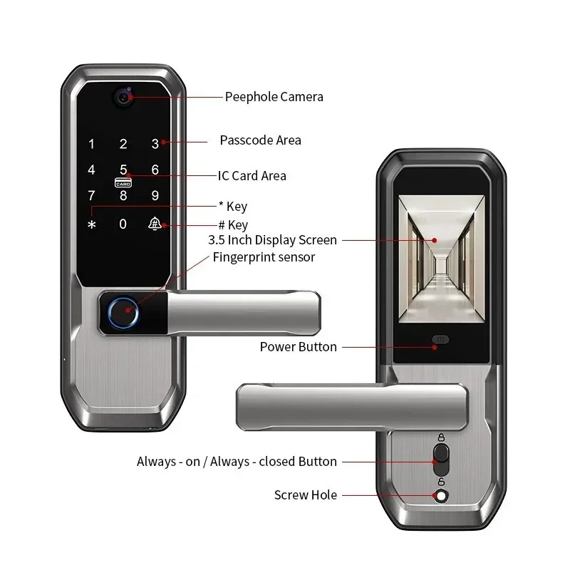 Tuya WiFi Smart Door Lock With - огляд і ціна Smart Door Lock Wifi