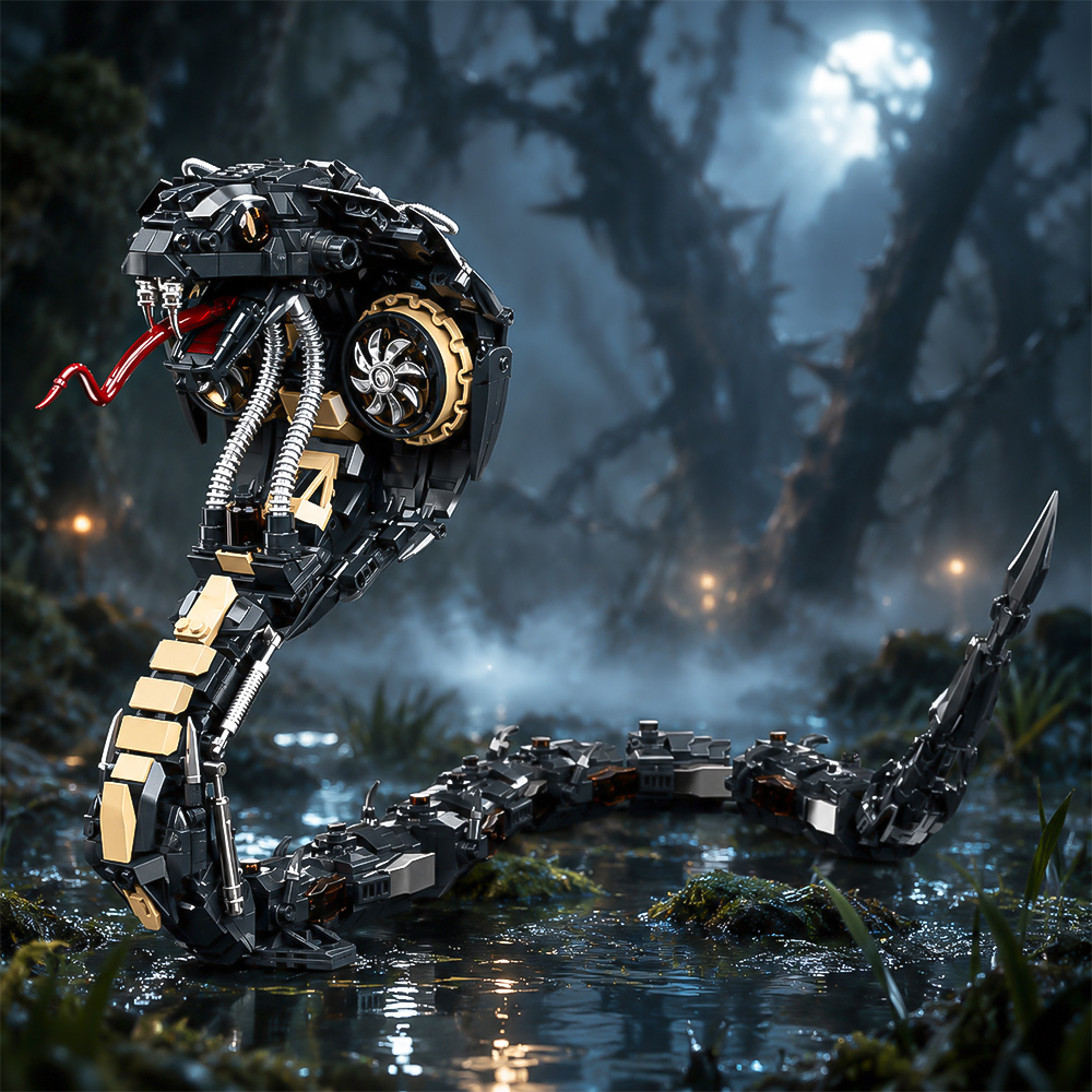 Mechanical Cobra Style Animal  - огляд і ціна Stem Robotics Kit