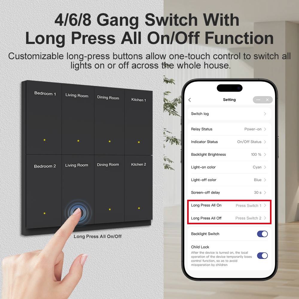Manhot WIFI Smart DIY Name Swi - огляд і ціна Smart Light Switch Wifi