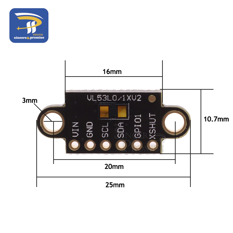 VL53L1X Laser Ranging Flight T - огляд і ціна Sensor Kit Arduino