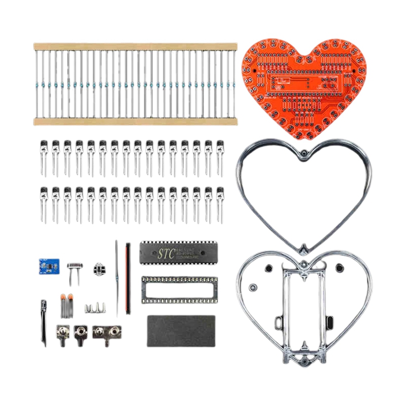●Soldering Practice Kit, Heart - огляд і ціна Electronics Project Kit