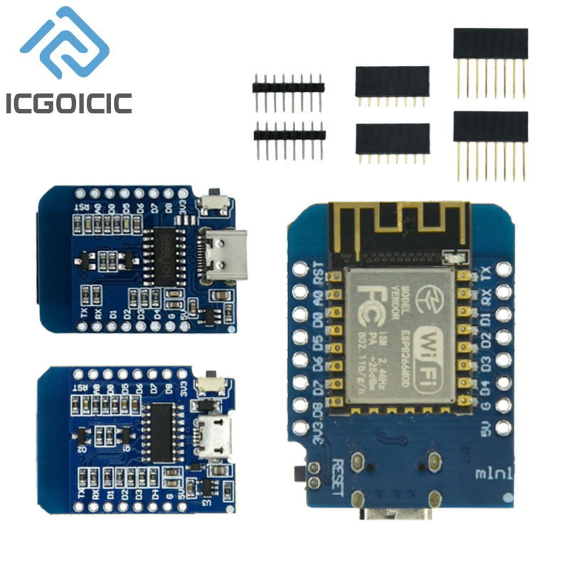 D1 Mini-Mini NodeMcu 4M Bytes  - огляд і ціна Esp8266 Relay Module